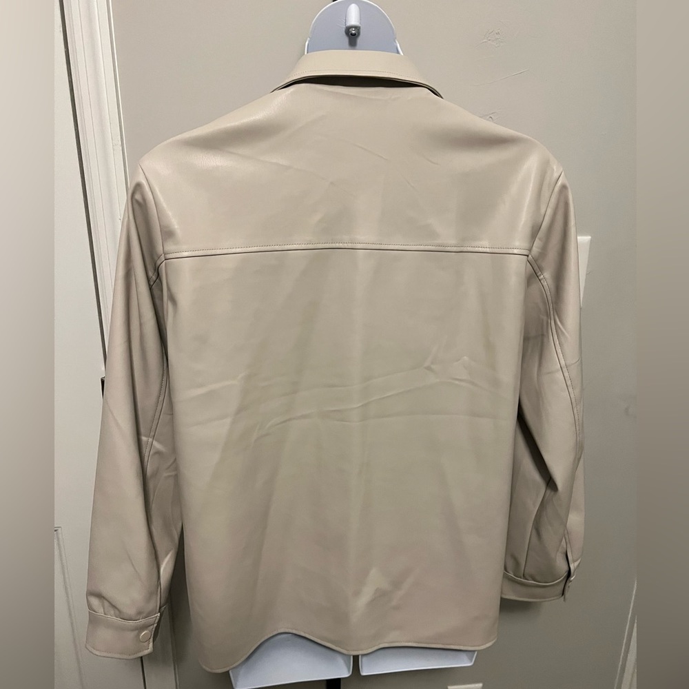 Faux Leather Shacket - Picture 2 of 2